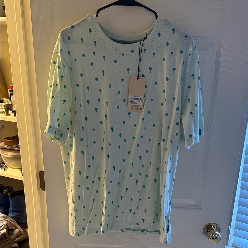 Scotch & Soda Light Blue Palm Tree Print Tee